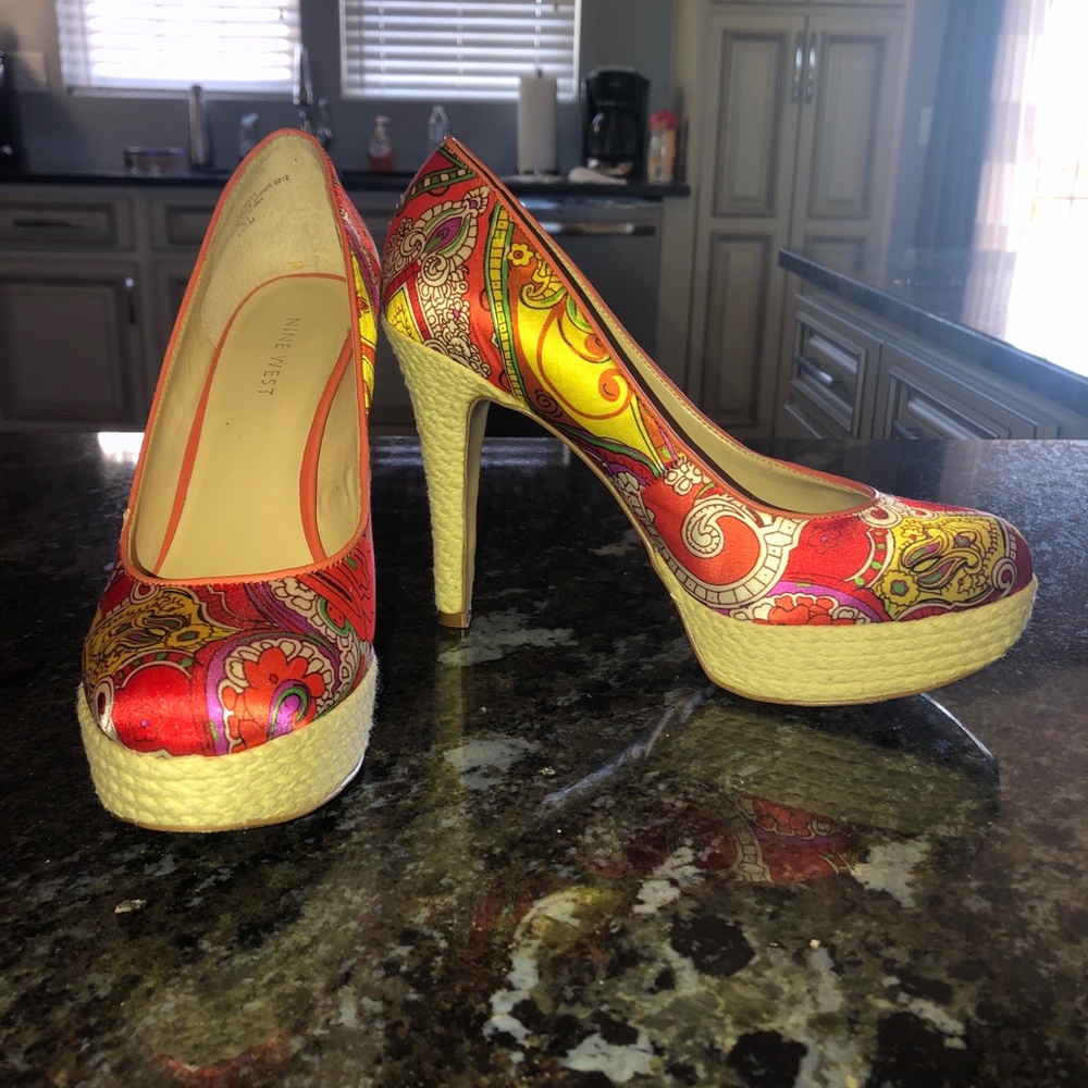 Beautiful Nine West platform heels